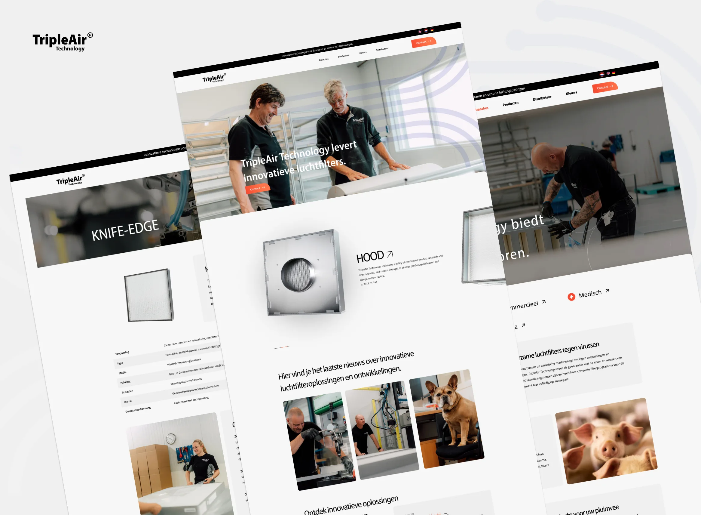 Nieuwe website de lucht in